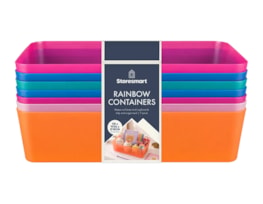 Wholesale Rainbow Container Box 25.8*17.8*7.7cm 7pk