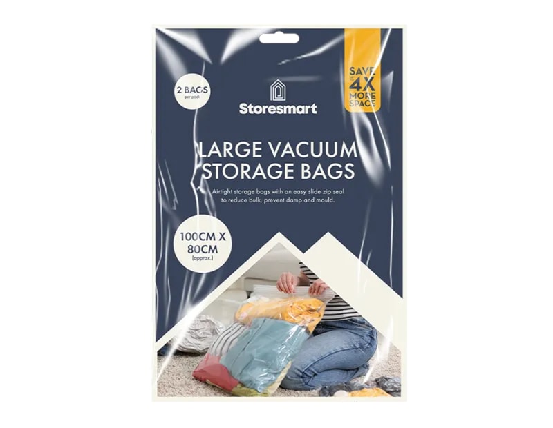 Wholesale Large Vacuum Storage Bag 2pk 100x80cm Wholesale Large Vacuum Storage Bag 2pk 100x80cm