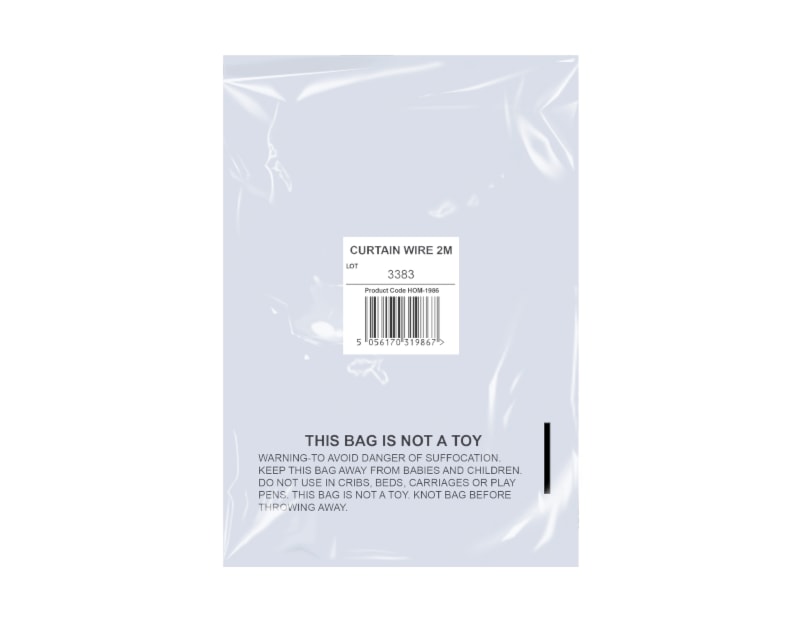 Wholesale Curtain Wire In Mail Order Bag Curtain Wire In Mailing Bag 2m