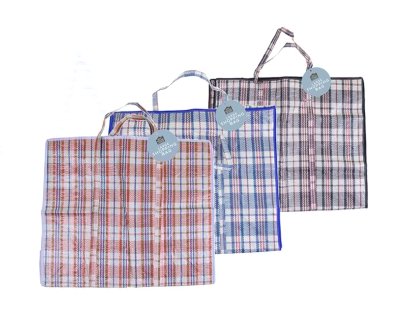 Wholesale Large Check Shopping Bag Wholesale Large Check Shopping Bag
