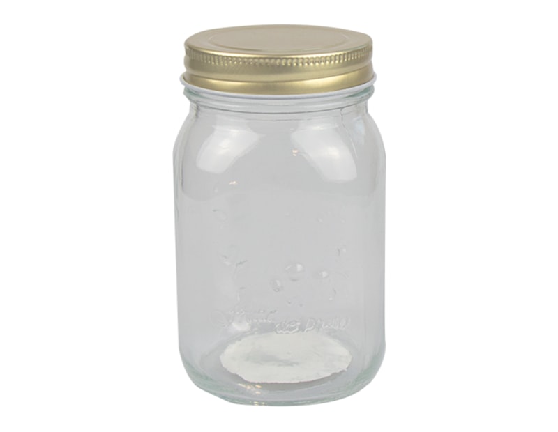 Wholesale Glass Jar with Metal Screw Top Lid 500ml Wholesale Glass Jar with Metal Screw Top Lid 500ml