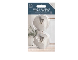 Wholesale Metal Self-Adhesive Hooks 2pk Wholesale Metal Self-Adhesive Hooks 2pk
