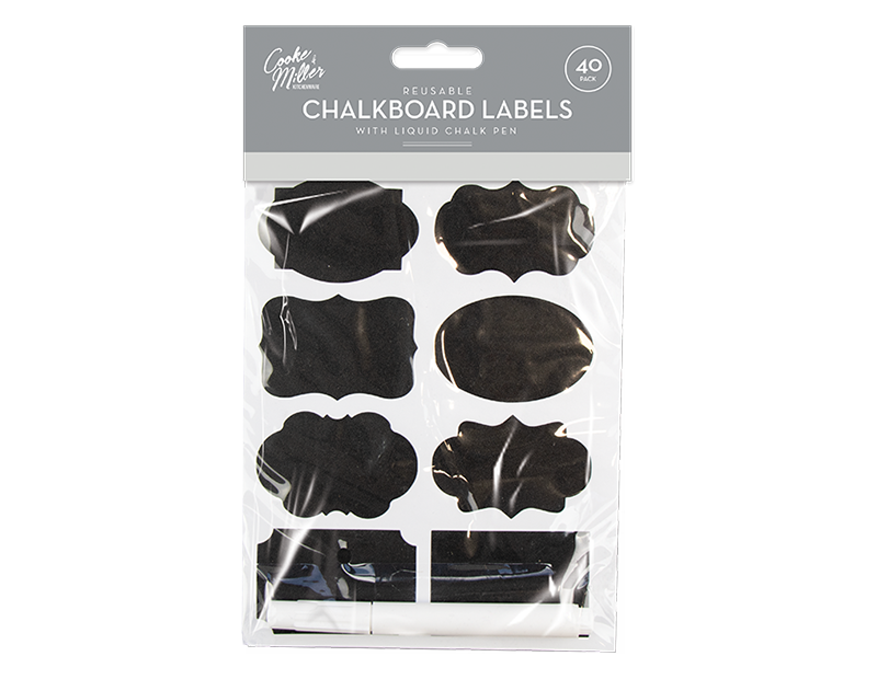 Wholesale Chalkboard Labels 40 Pack