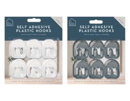 Wholesale Plastic Self-Adhesive Hooks | Gem imports Ltd.