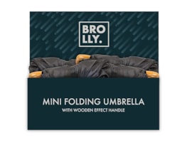 Wholesale Folding Mini Umbrella Wooden  Handle CDU