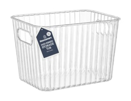 Wholesale Midi Ribbed Storage Tub 16X24.3X16.8cm Wholesale Midi Ribbed Storage Tub 16X24.3X16.8cm