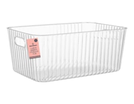 Wholesale Large Ribbed Storage Tub 16X36.5X24.5cm