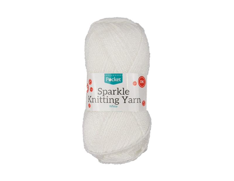 Wholesale ACRYLIC KNITTING YARN SPARKLE WHITE 50G Wholesale ACRYLIC KNITTING YARN SPARKLE WHITE 50G