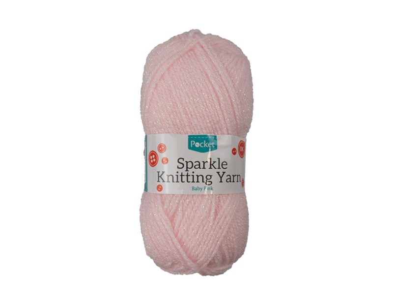Wholesale ACRYLIC KNITTING YARN SPARKLE BABY PINK 50G Wholesale ACRYLIC KNITTING YARN SPARKLE BABY PINK 50G
