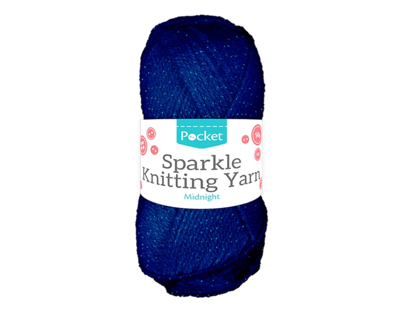 Wholesale Acrylic Sparkle 50g Ball Midnight Wholesale Acrylic Sparkle 50g Ball Midnight