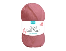Wholesale Acrylic Cable Knit 150G -20  Pink Lemonade