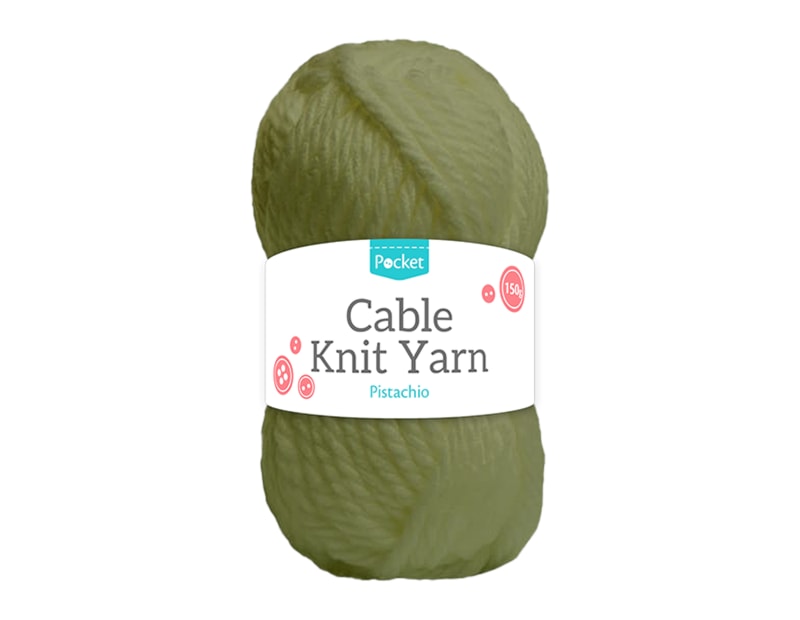 Wholesale Acrylic Cable Knit 150g Pistachio Wholesale Acrylic Cable Knit 150g Pistachio