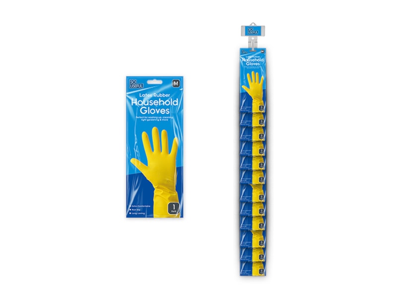 Wholesale Household Gloves Medium With Clip Strip Wholesale Household Gloves Medium With Clip Strip