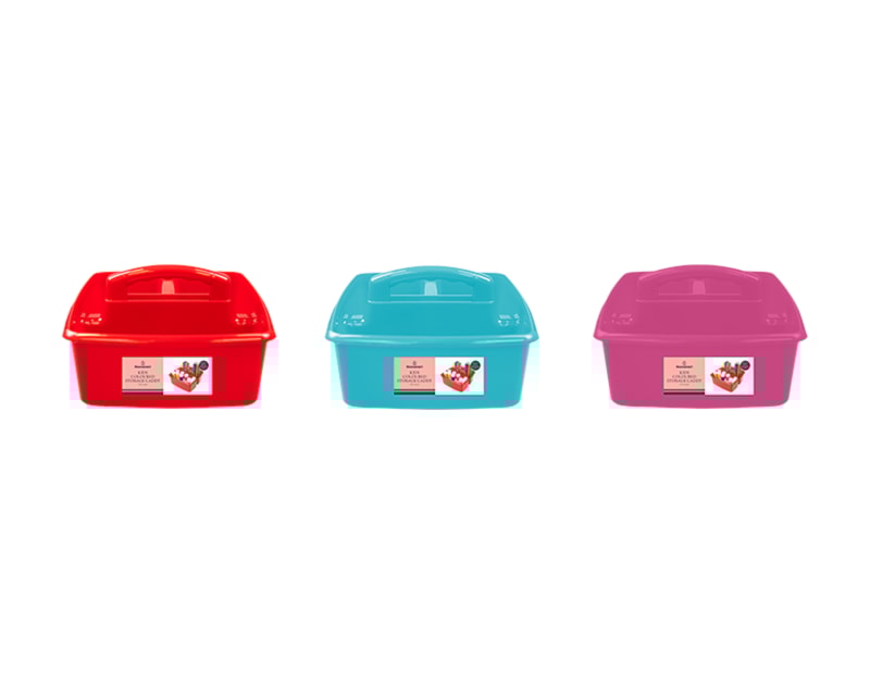 Wholesale Kids Coloured Storage Caddy with Handle Wholesale Kids Coloured Storage Caddy with Handle