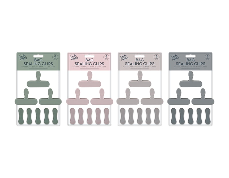 Wholesale Natural Bag Sealing Clips 8pk Wholesale Natural Bag Sealing Clips 8pk