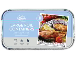 Wholesale Large Foil Containers & Lids 8pk Wholesale Large Foil Containers & Lids 8pk