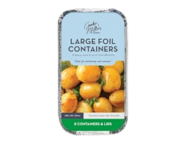 Wholesale Large Foil Containers & Lids 8pk Wholesale Large Foil Containers & Lids 8pk