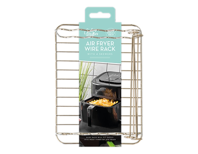 Wholesale Rectangle Air Fryer Rack With 4 Skewers Wholesale Rectangle Air Fryer Rack With 4 Skewers