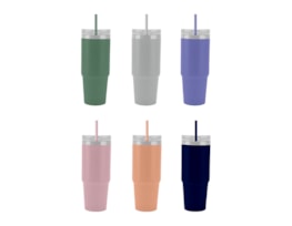 Wholesale Neutrals Tumbler with Straw 650ml