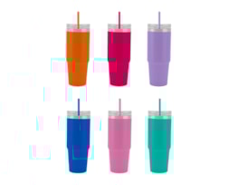 Wholesale Brights Tumbler with Straw 650ml
