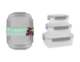 Wholesale Nestled Flat Clip Lock Food Storage - 3 PK