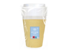 Wholesale 12 OZ Ripple Coffee Cups And Lids 8PK Wholesale 12 OZ Ripple Coffee Cups And Lids 8PK