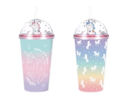 Wholesale Unicorn Cup With Straw 450ml