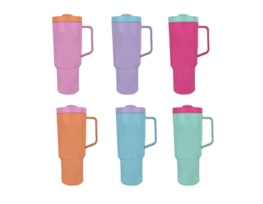 Wholesale Solid Colour Cup With Mix Match Straw 1200ml Wholesale Solid Colour Cup With Mix Match Straw 1200ml