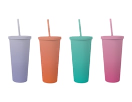 Wholesale Ombre Cup With Straw 650ml Wholesale Ombre Cup With Straw 650ml