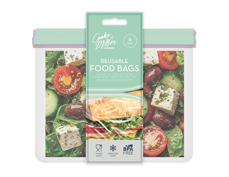 Wholesale Reusable Food Bags 6pk Wholesale Reusable Food Bags 6pk
