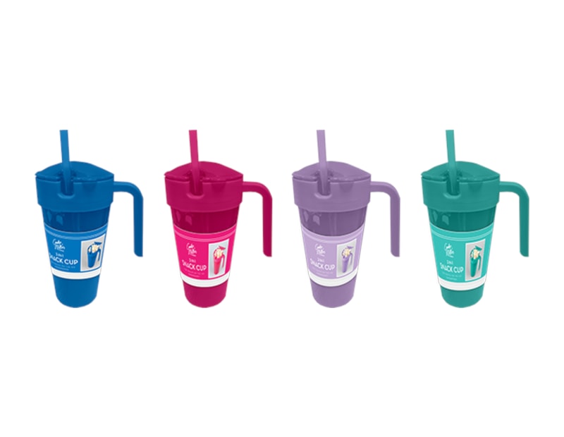 Wholesale 2-In-1 Snack Cup 24oz Wholesale 2-In-1 Snack Cup 24oz