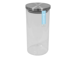 Wholesale Tall Glass Canister With Stainless Steel Lid 1250ML Wholesale Tall Glass Canister With Stainless Steel Lid 1250ML
