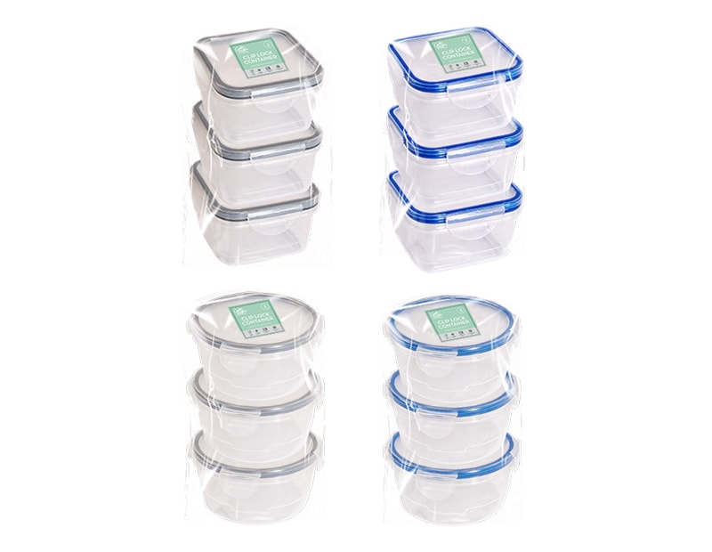 Wholesale Mini Clip Lock Containers 3pk Wholesale Mini Clip Lock Containers 3pk