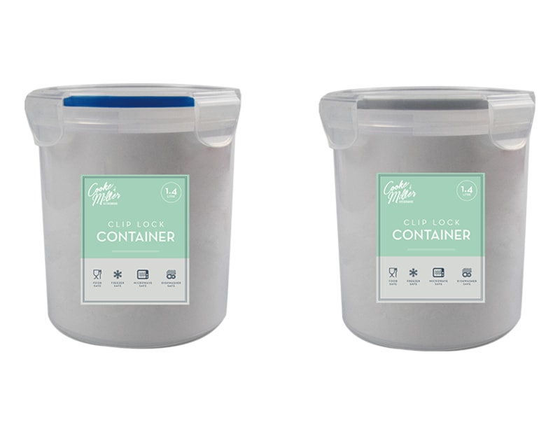 Wholesale Clip Lock Round Container 1400ml