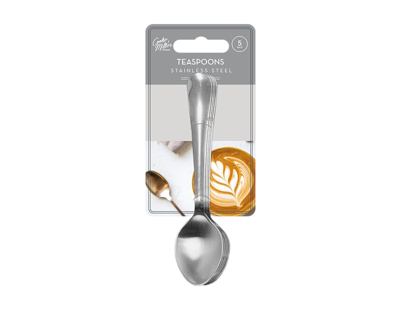 Wholesale Stainless Steel Teaspoons 5pk Wholesale Stainless Steel Teaspoons 5pk
