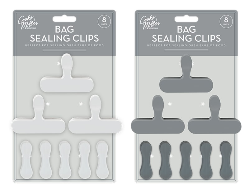 Wholesale Bag Sealing Clips 8pk Wholesale Bag Sealing Clips 8pk