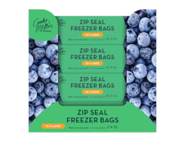 Wholesale Slide Zip Freezer Bags 12pk CDU