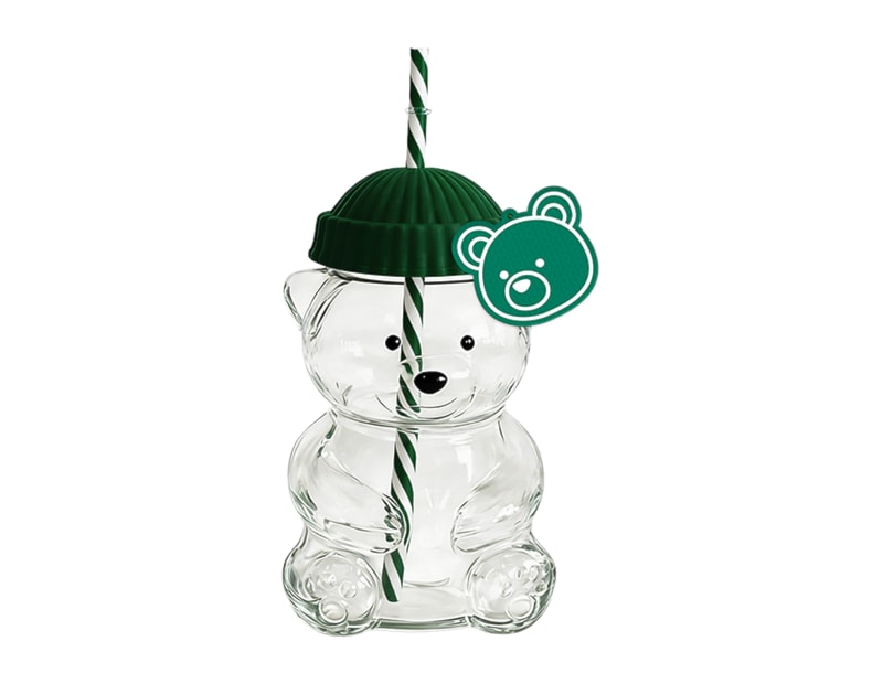Wholesale Glass Bear Cup 550ML Wholesale Glass Bear Cup 550ML