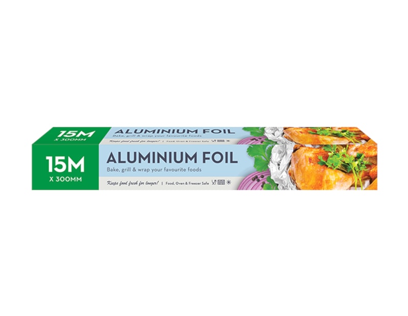 Wholesale Aluminium Kitchen Foil 15m x 300mm Wholesale Aluminium Kitchen Foil 15m x 300mm