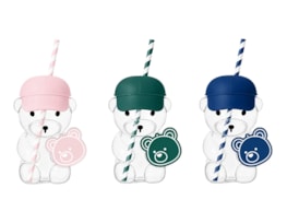 Wholesale Bear Cup With Straw 500ml