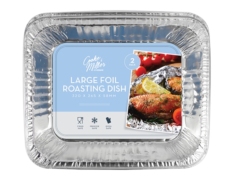 Wholesale Large Foil Roasting Dishes 2pk Wholesale Large Foil Roasting Dishes 2pk