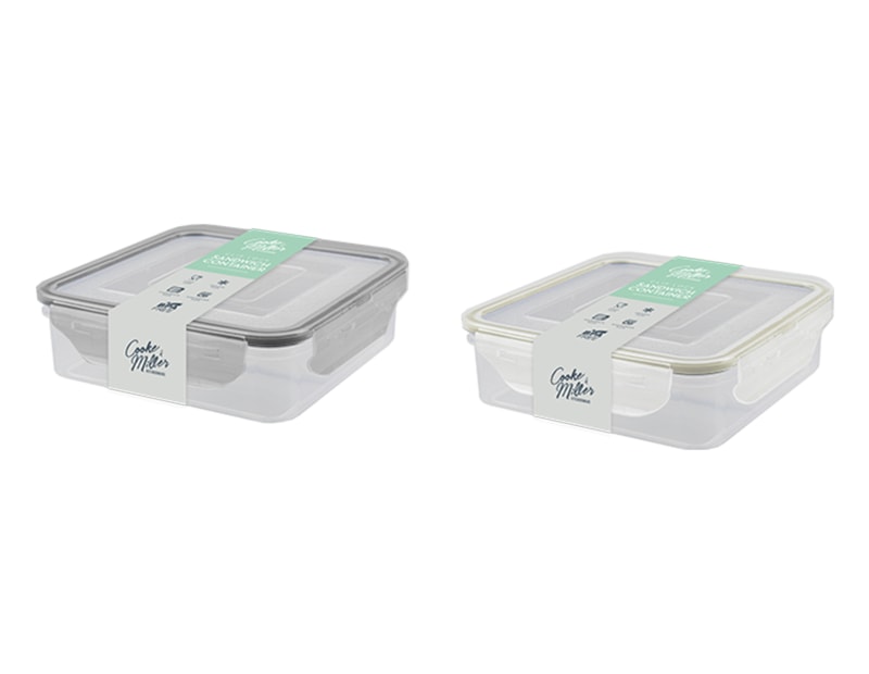 Wholesale Clip & Lock Sandwich Box Wholesale Clip & Lock Sandwich Box