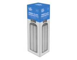 Wholesale Black Ribbed Glass Water Bottle 500ml Wholesale Black Ribbed Glass Water Bottle 500ml