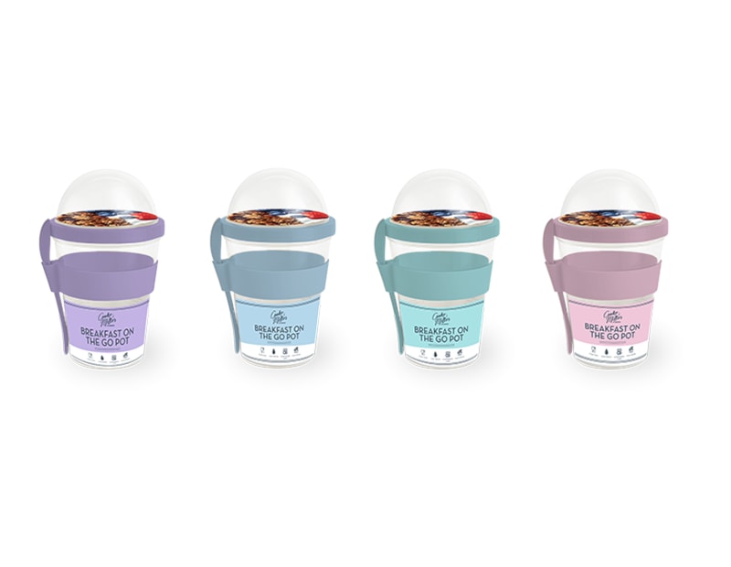 Wholesale Pastel Breakfast On The Go Pot Wholesale Pastel Breakfast On The Go Pot