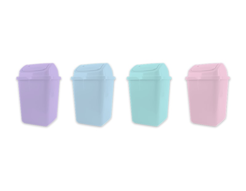 Wholesale Pastel Plastic Swing Top Bin Wholesale Pastel Plastic Swing Top Bin