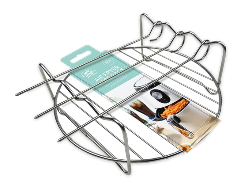 Wholesale Air Fryer Wire Rack With 3 Skewers Wholesale Air Fryer Wire Rack With 3 Skewers