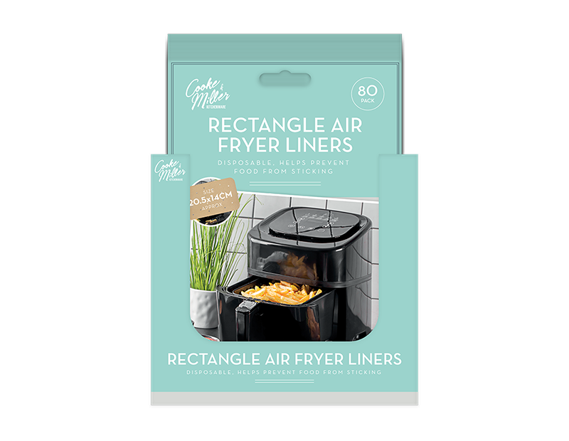 Wholesale Rectangle Air Fryer Sheets 80pk