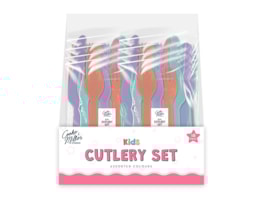 Wholesale Girls Cutlery Set 18pk CDU Wholesale Girls Cutlery Set 18pk CDU