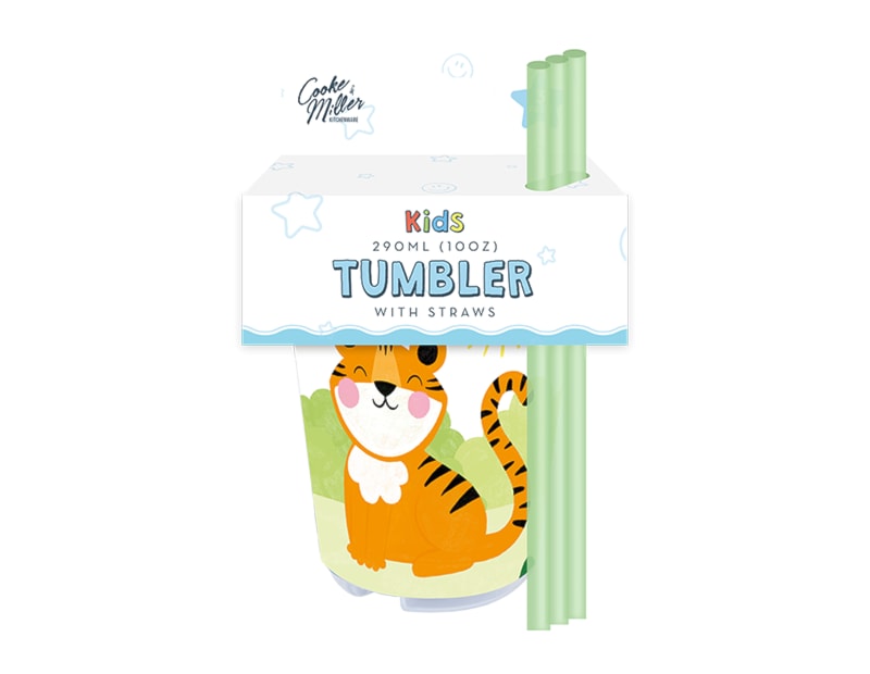 Wholesale Safari Tumbler with Straw 3pk Wholesale Safari Tumbler with Straw 3pk