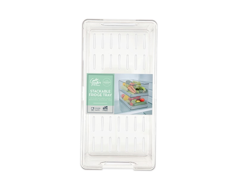 Wholesale Stackable Fridge Tray with Detachable Lid 10.7X15.2X30.5cm Wholesale Stackable Fridge Tray with Detachable Lid 10.7X15.2X30.5cm